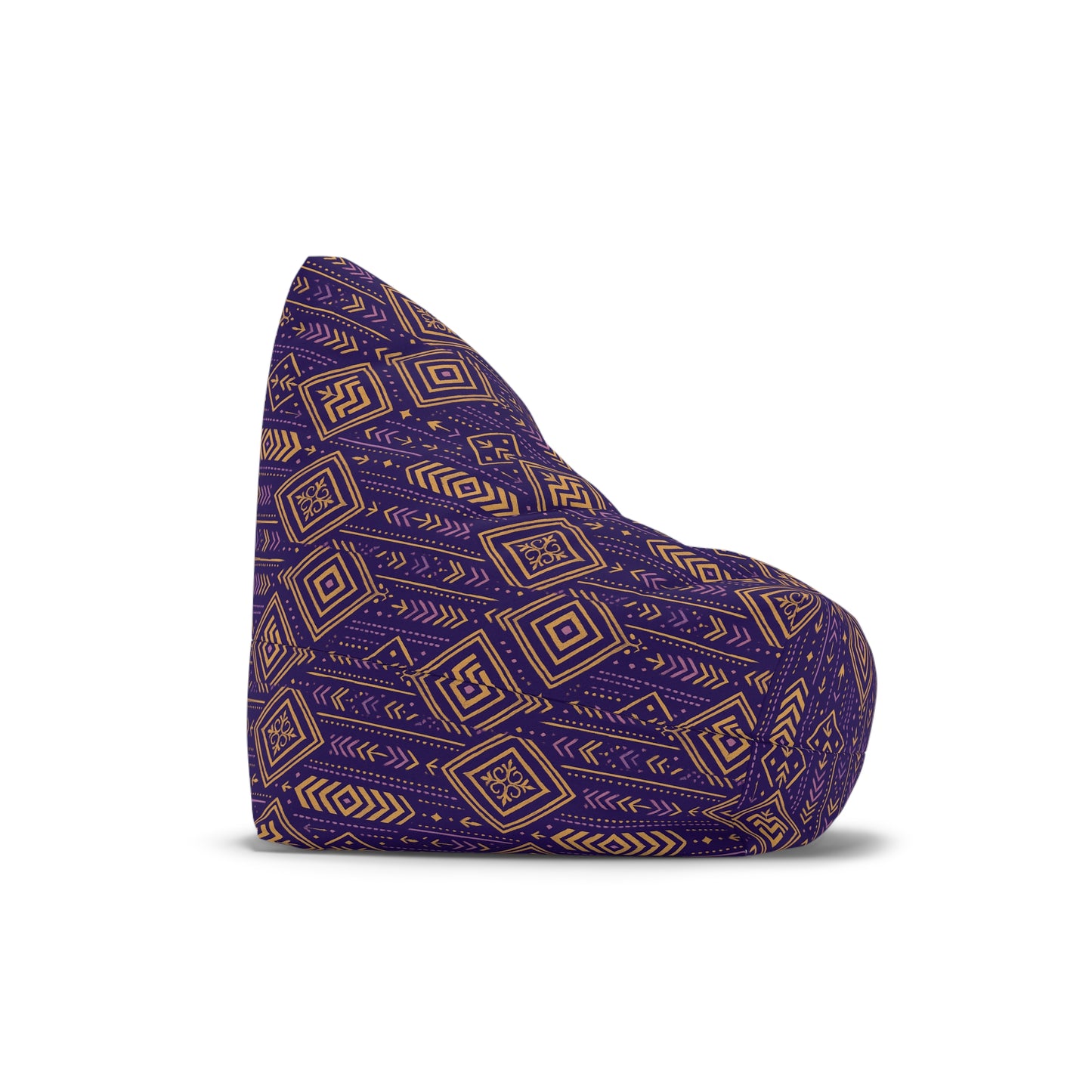 RAW TRUTH: African Geo Print Bean Bag Cover – High-Impact, Bohemian Floor Cushion Cover