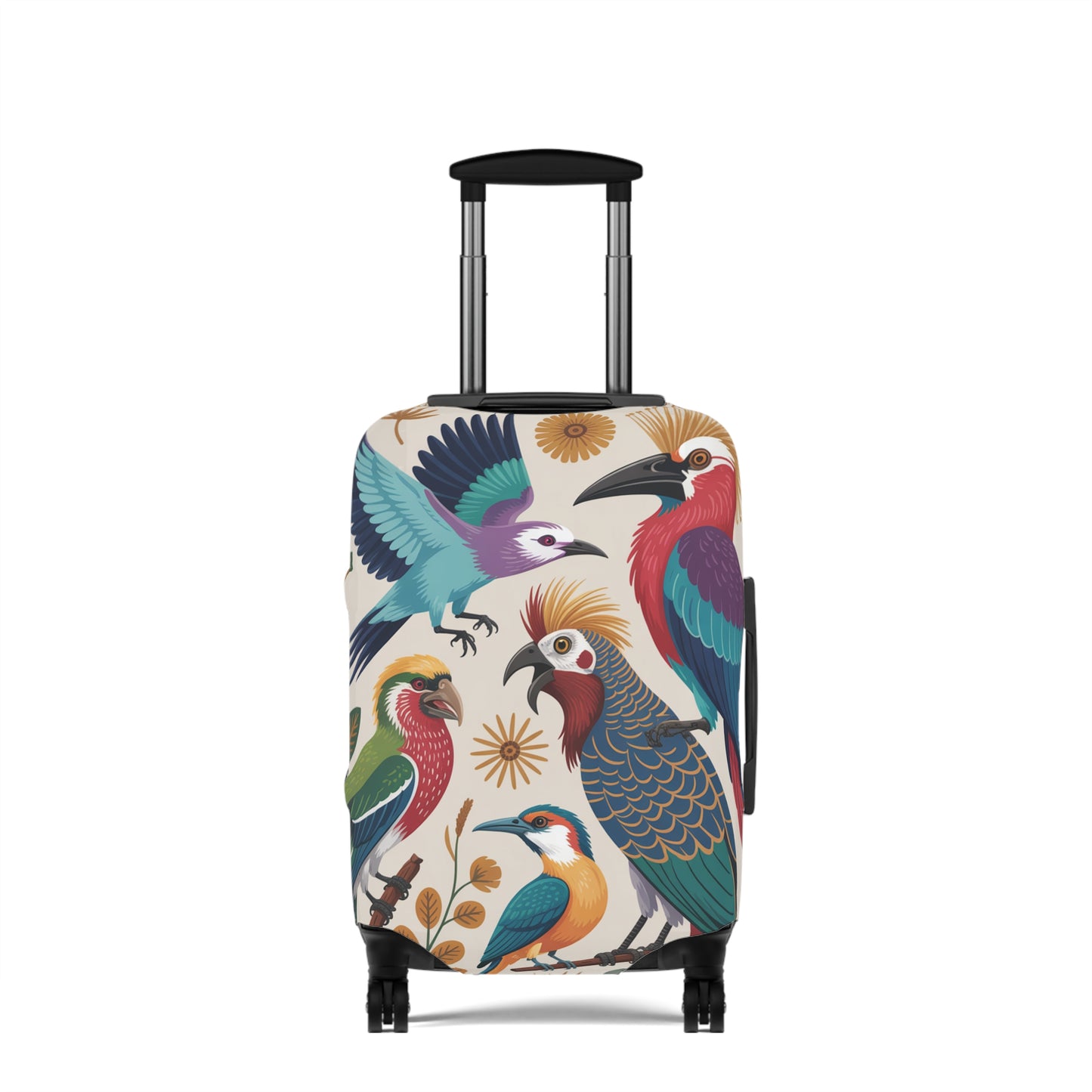 Vibrant Paradise Birds Luggage Protector | Custom Design Travel Cover