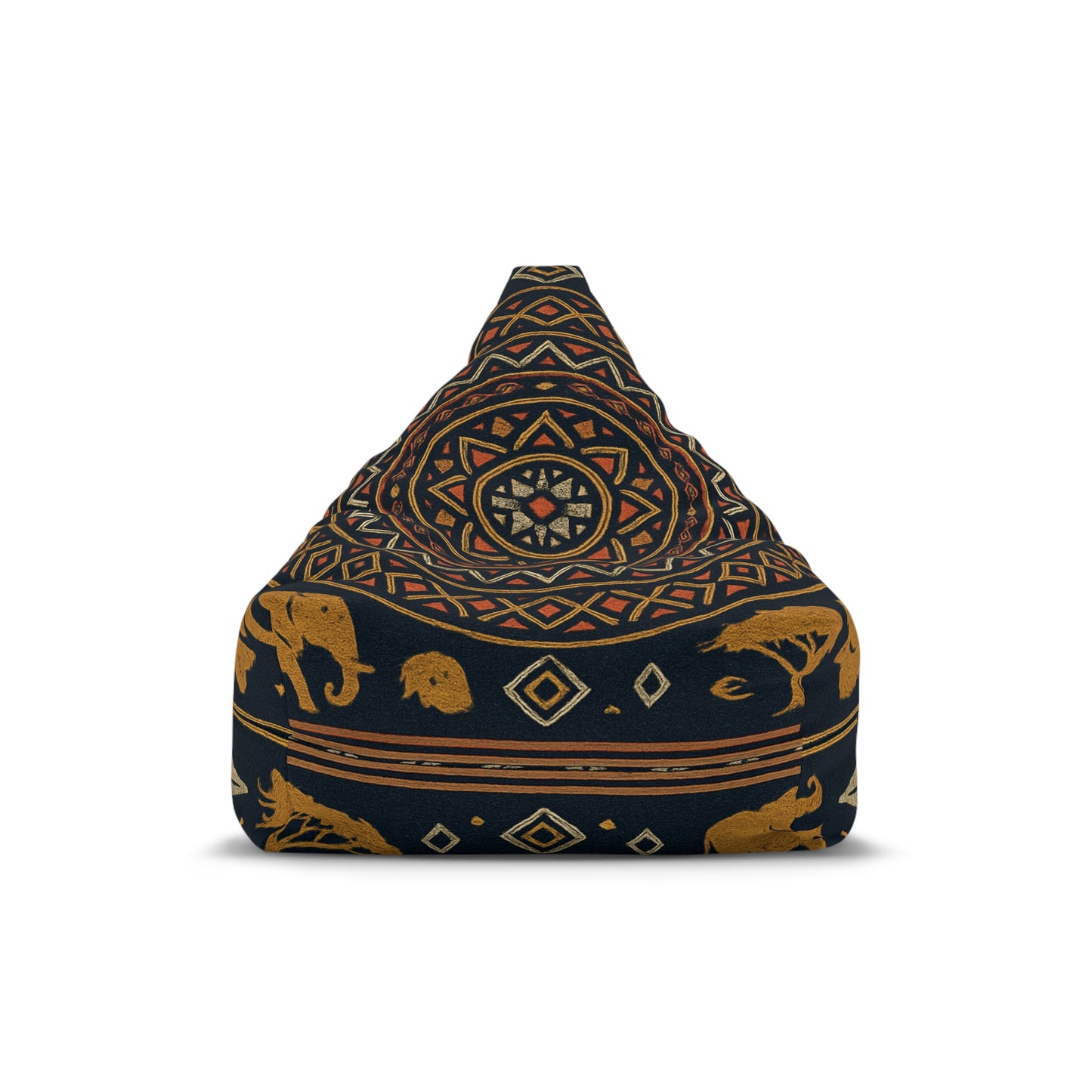 RAW TRUTH: African Earth Mandala – High-Impact, Bohemian Floor Cushion Cover