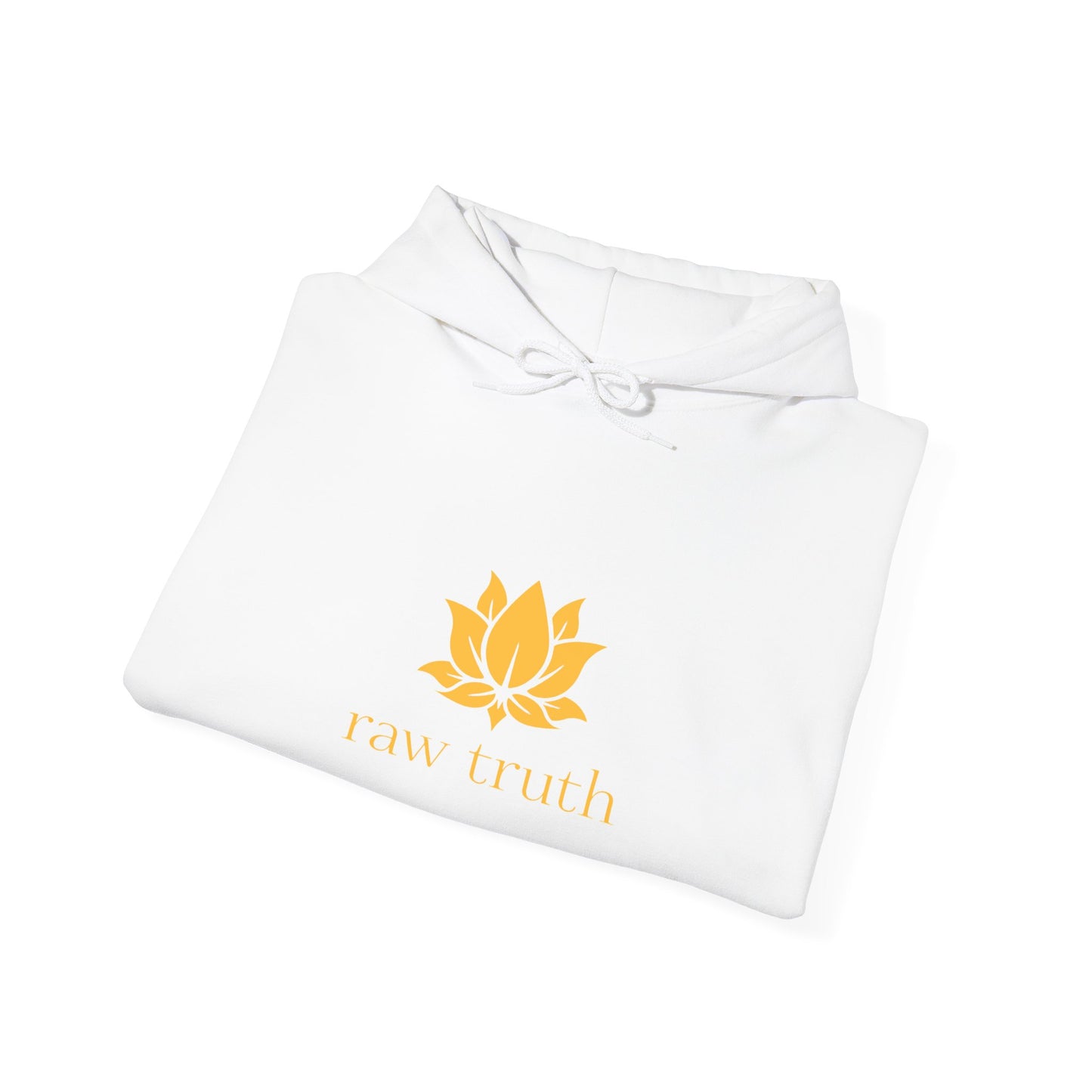 Raw Truth Inspirational Hoodie, Cozy Sweatshirt, Meditation Apparel