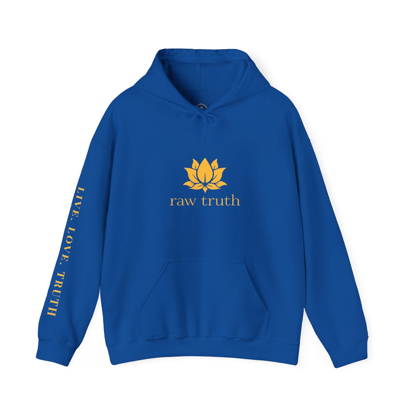 Raw Truth Inspirational Hoodie, Cozy Sweatshirt, Meditation Apparel