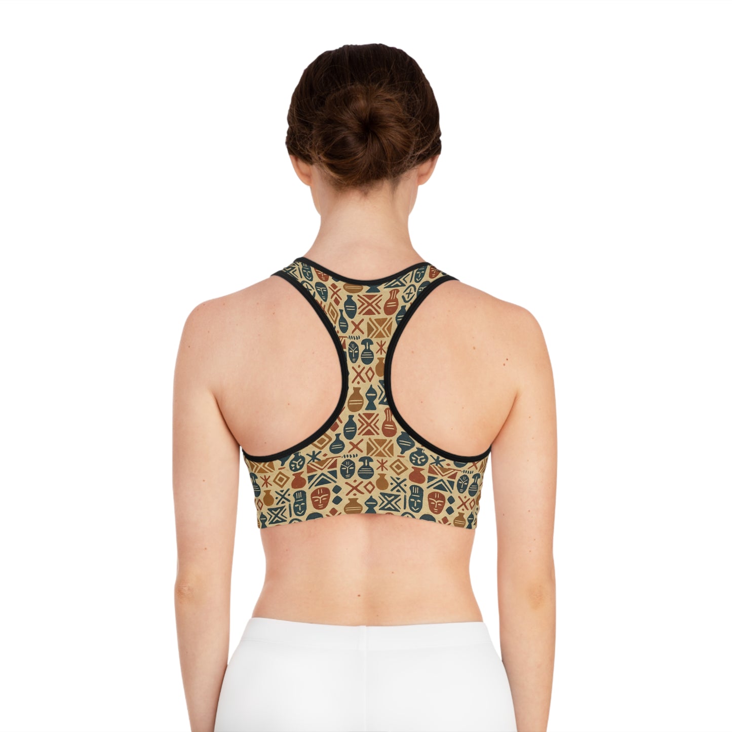 RAW TRUTH: Heritage Print Activewear Sports Bra
