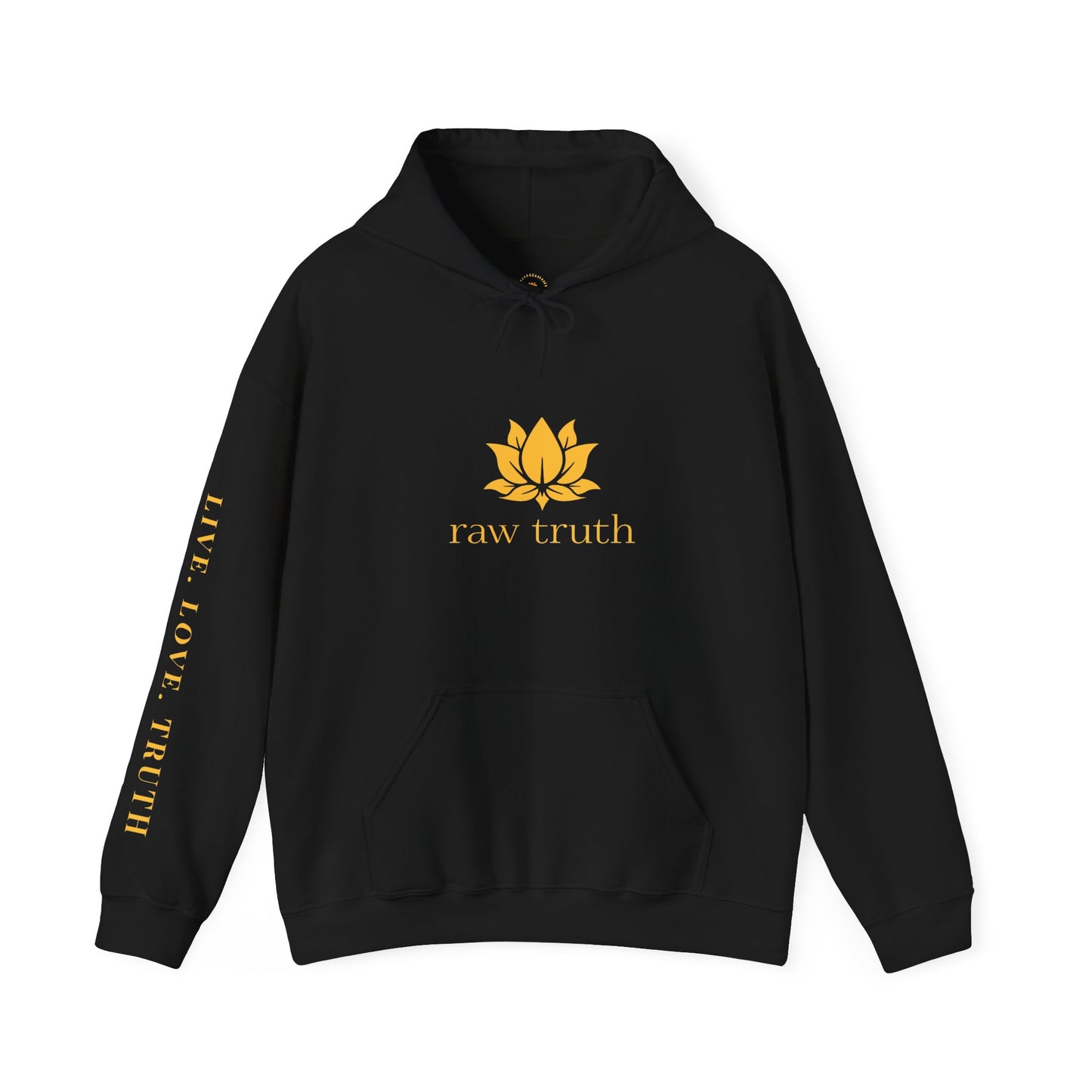 Raw Truth Inspirational Hoodie, Cozy Sweatshirt, Meditation Apparel