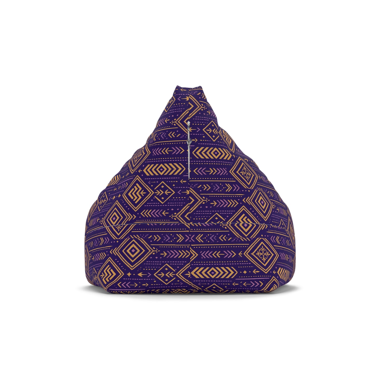 RAW TRUTH: African Geo Print Bean Bag Cover – High-Impact, Bohemian Floor Cushion Cover