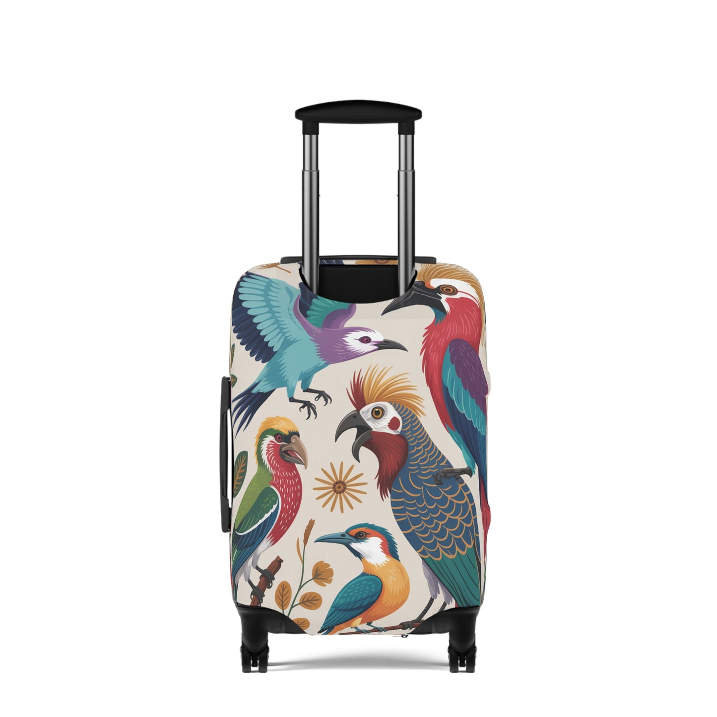 Vibrant Paradise Birds Luggage Protector | Custom Design Travel Cover