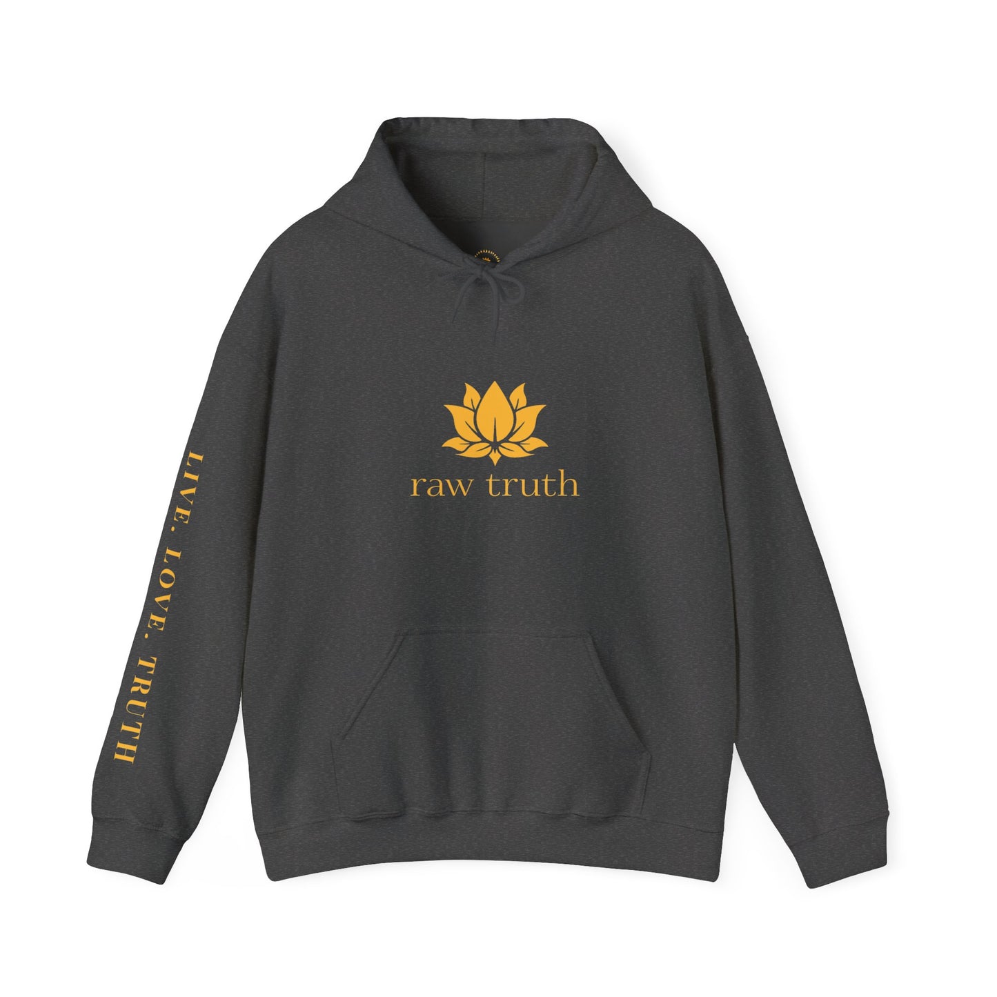 Raw Truth Inspirational Hoodie, Cozy Sweatshirt, Meditation Apparel