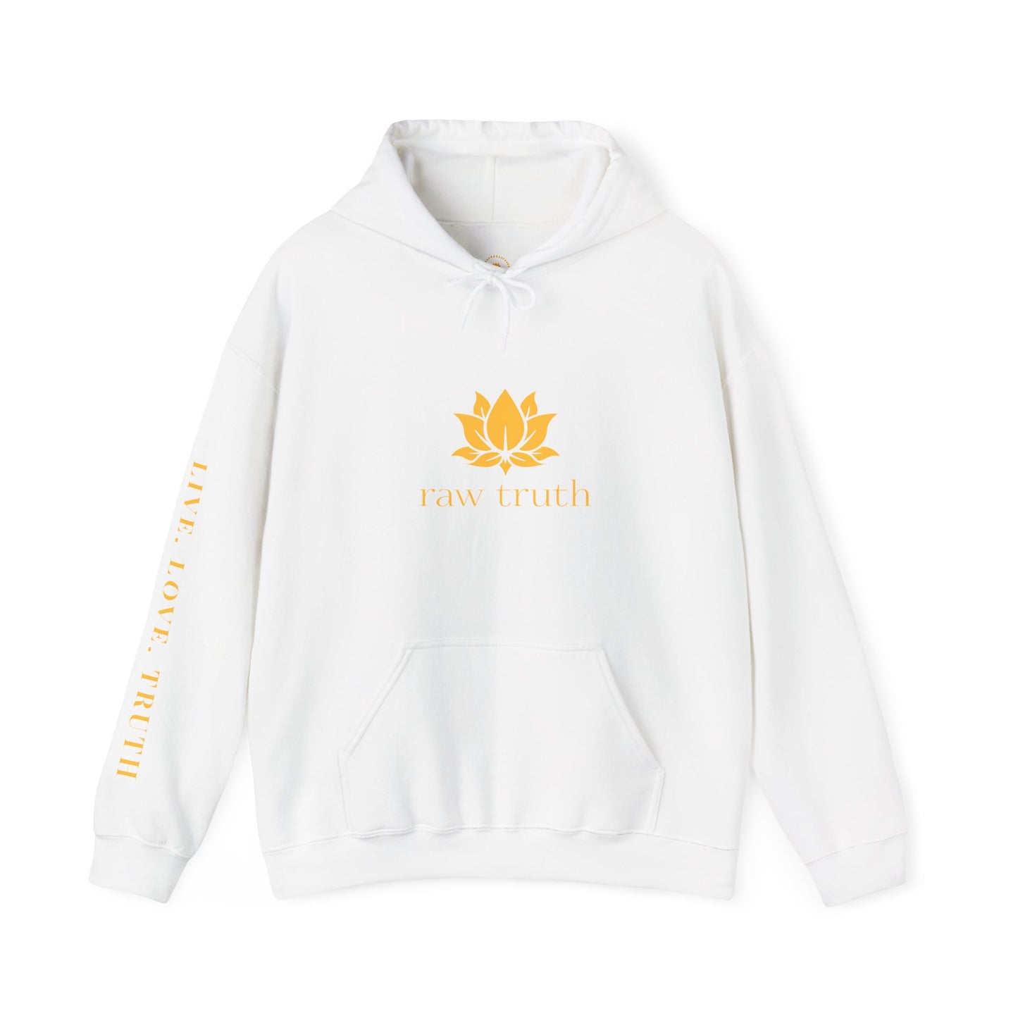 Raw Truth Inspirational Hoodie, Cozy Sweatshirt, Meditation Apparel