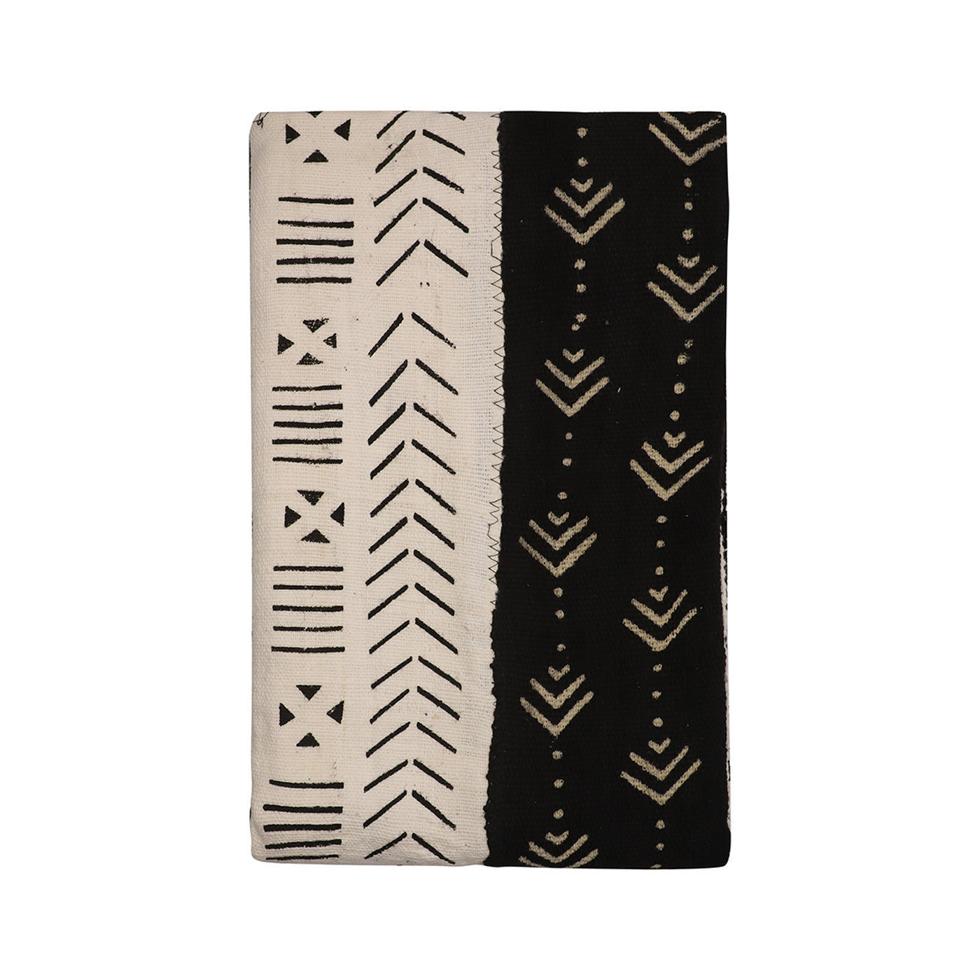 Mud Cloth Textile | Stripes Black & White-6