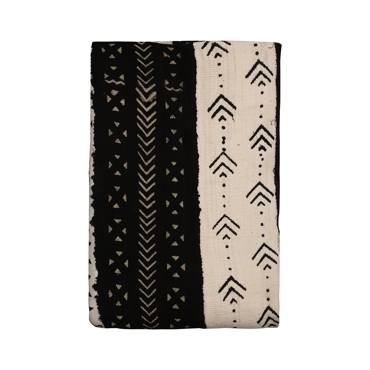 Mud Cloth Textile | Stripes Black & White-8