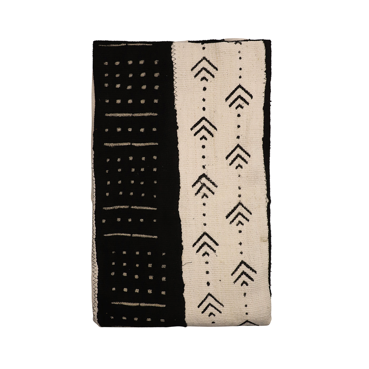 Mud Cloth Textile | Stripes Black & White-7