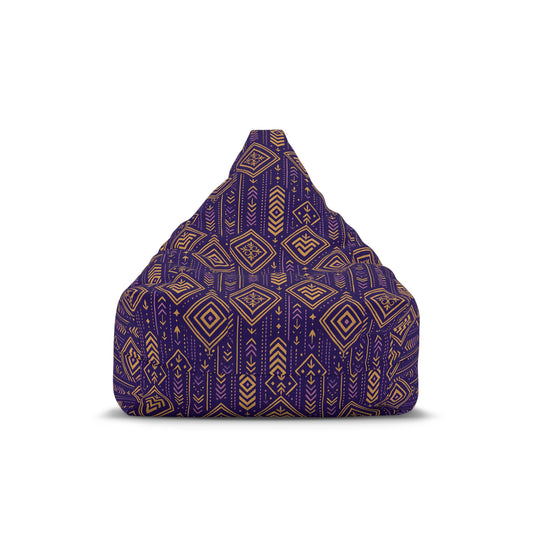 RAW TRUTH: African Geo Print Bean Bag Cover – High-Impact, Bohemian Floor Cushion Cover