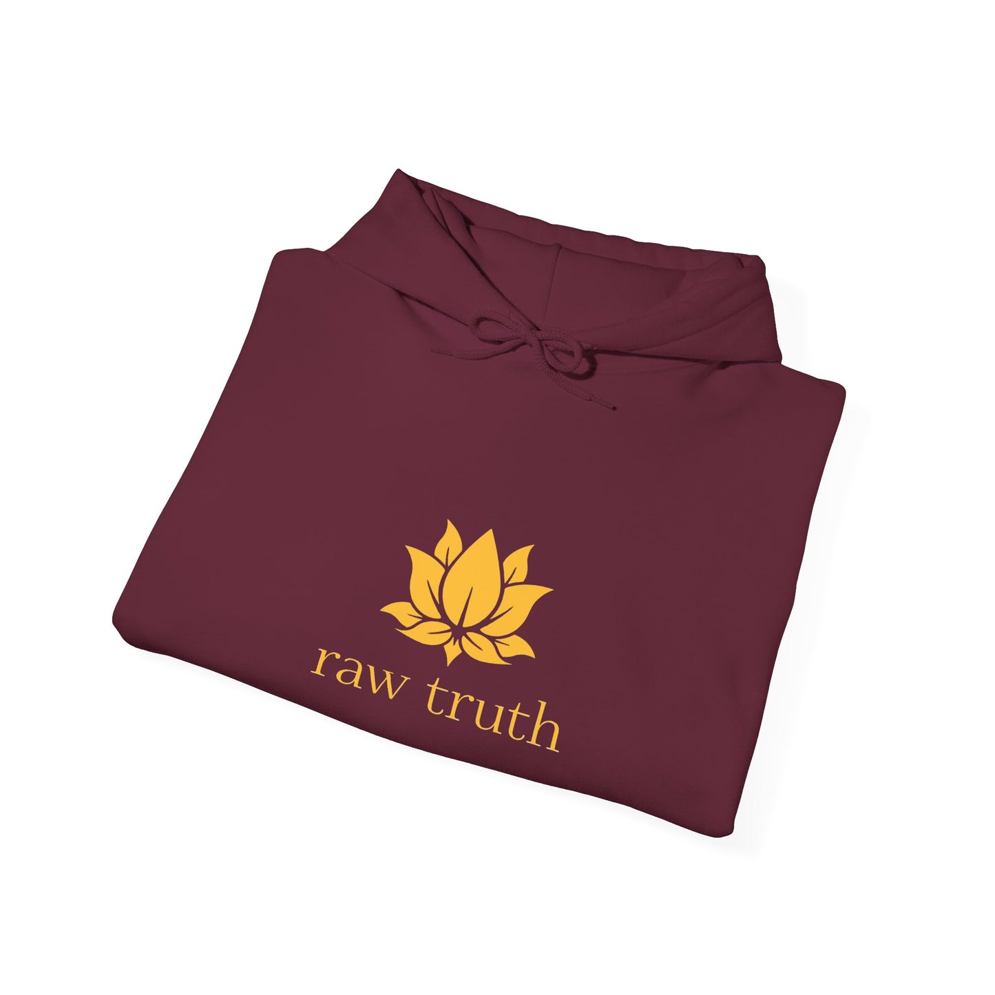Raw Truth Inspirational Hoodie, Cozy Sweatshirt, Meditation Apparel