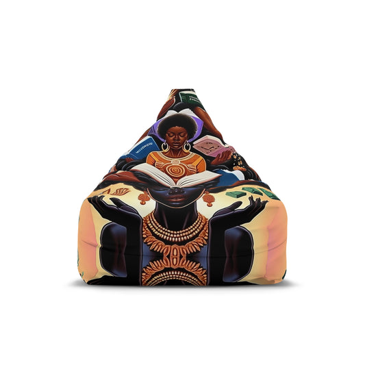 RAW TRUTH: "Empowered Truth" Bean Bag Cover – Knowledge, Wealth & Heritage Art Floor Cushion (Cover Only)