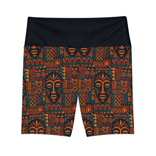 RAW TRUTH: Legacy Mask Print Bike Shorts