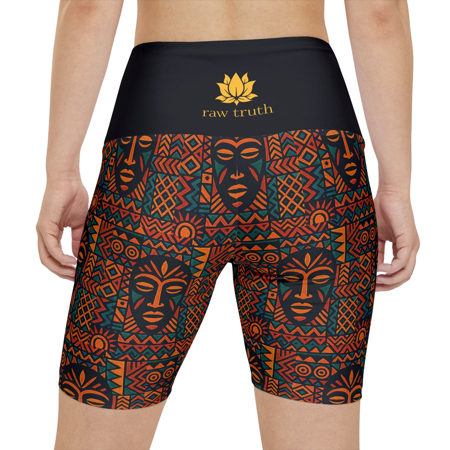 RAW TRUTH: Legacy Mask Print Bike Shorts