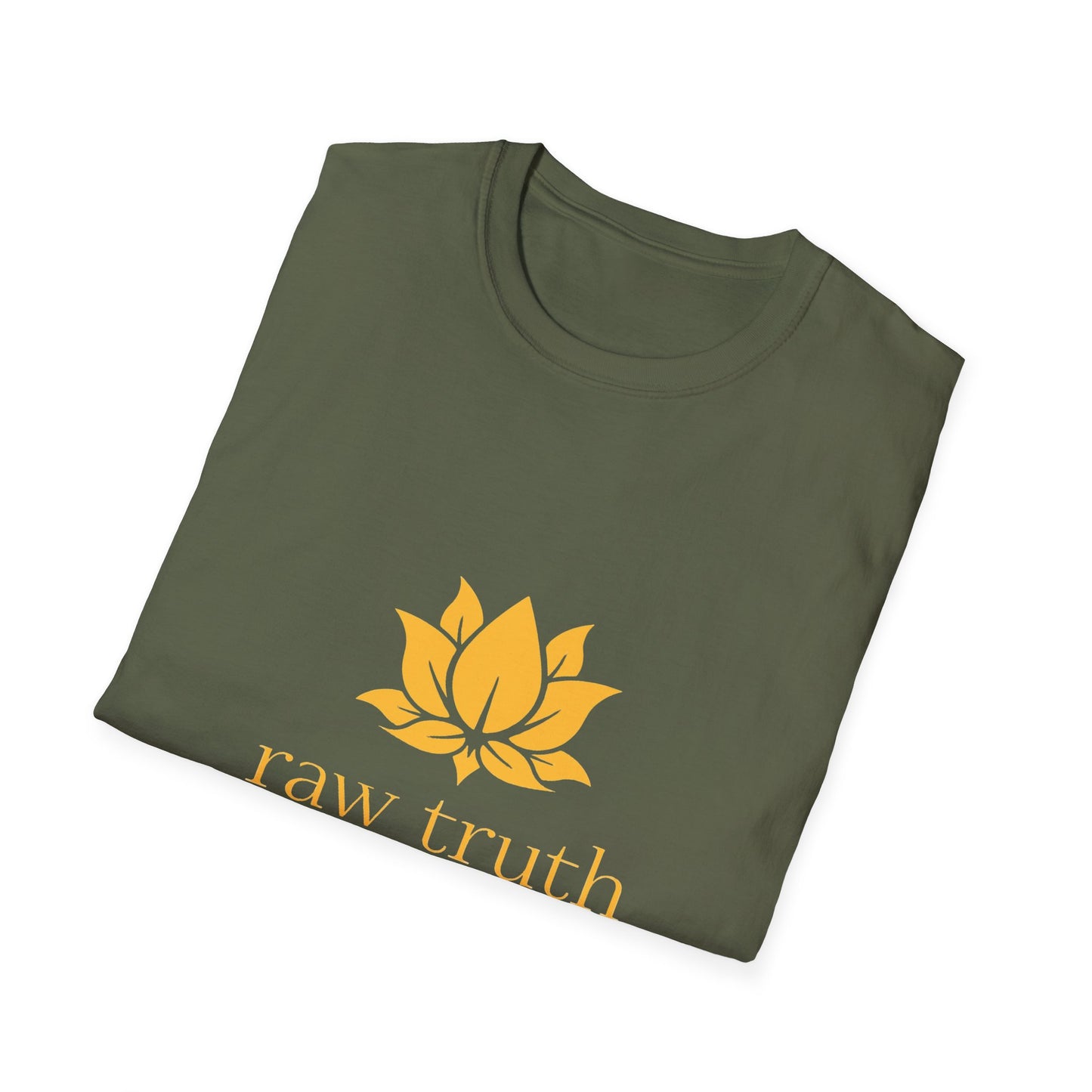 Raw Truth "Live. Love. Truth"  Unisex Softstyle Tee - Meditation Lifestyle