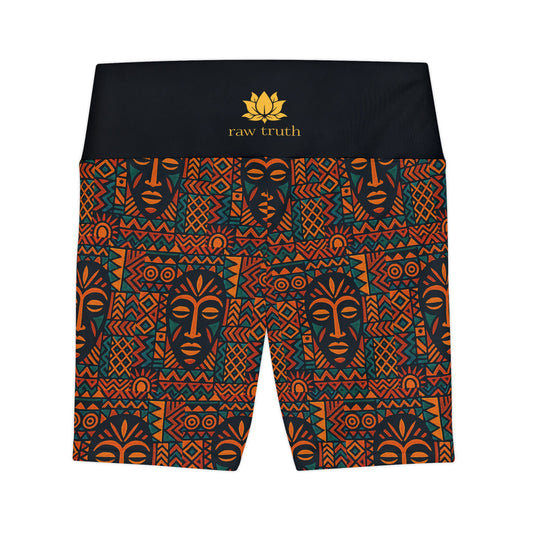 RAW TRUTH: Legacy Mask Print Bike Shorts