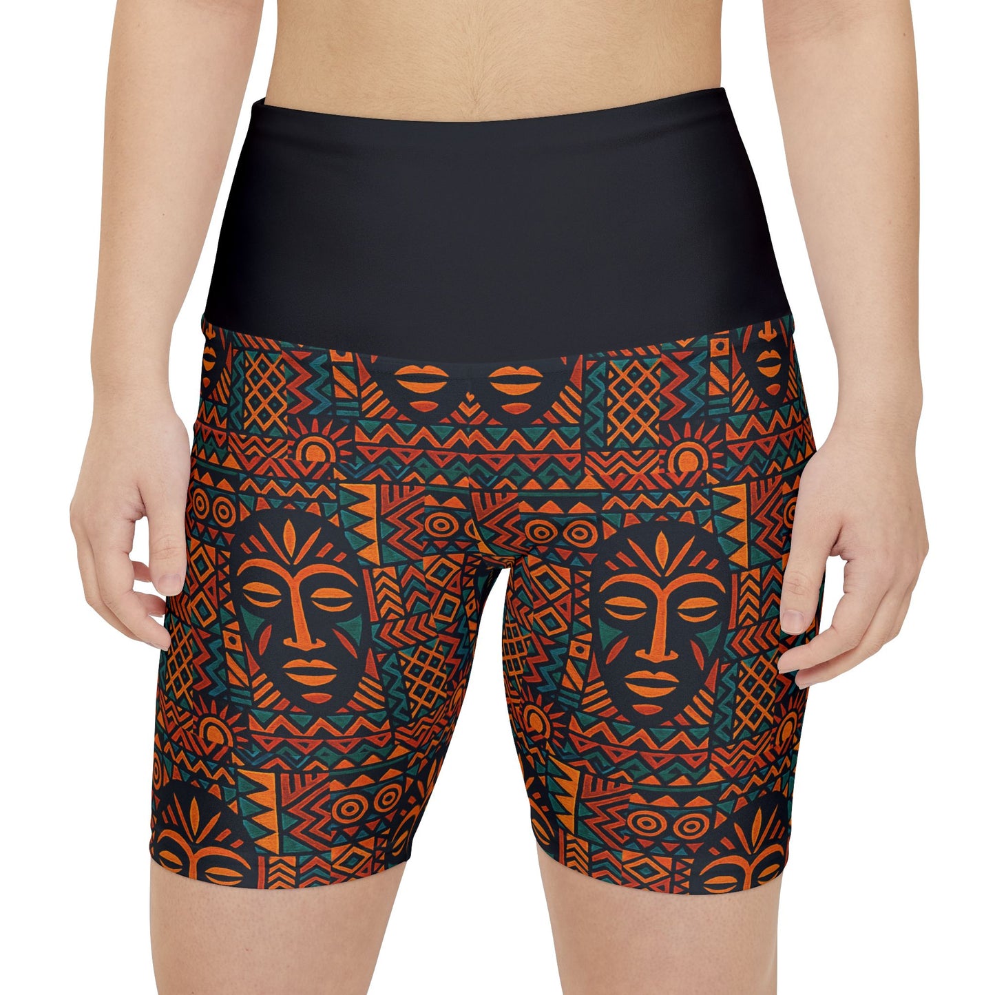 RAW TRUTH: Legacy Mask Print Bike Shorts