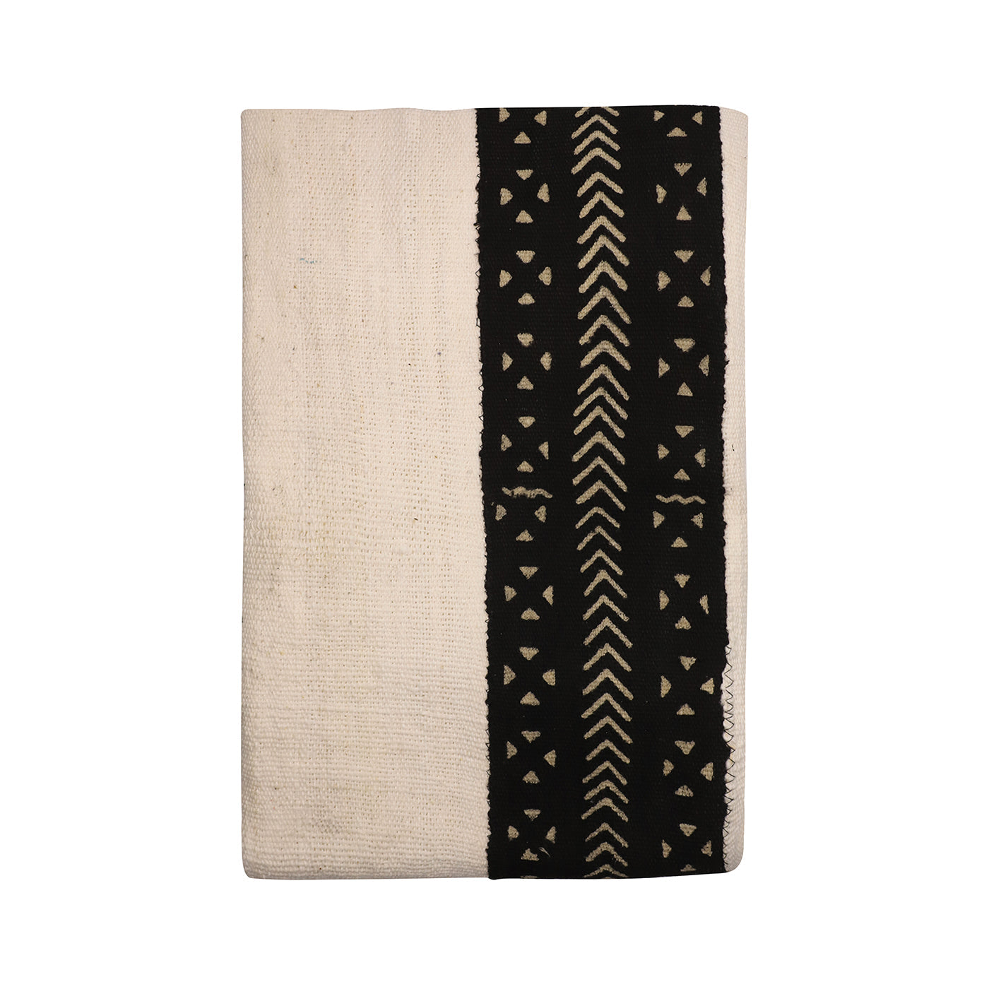 Mud Cloth Textile | Stripes Black & White-3