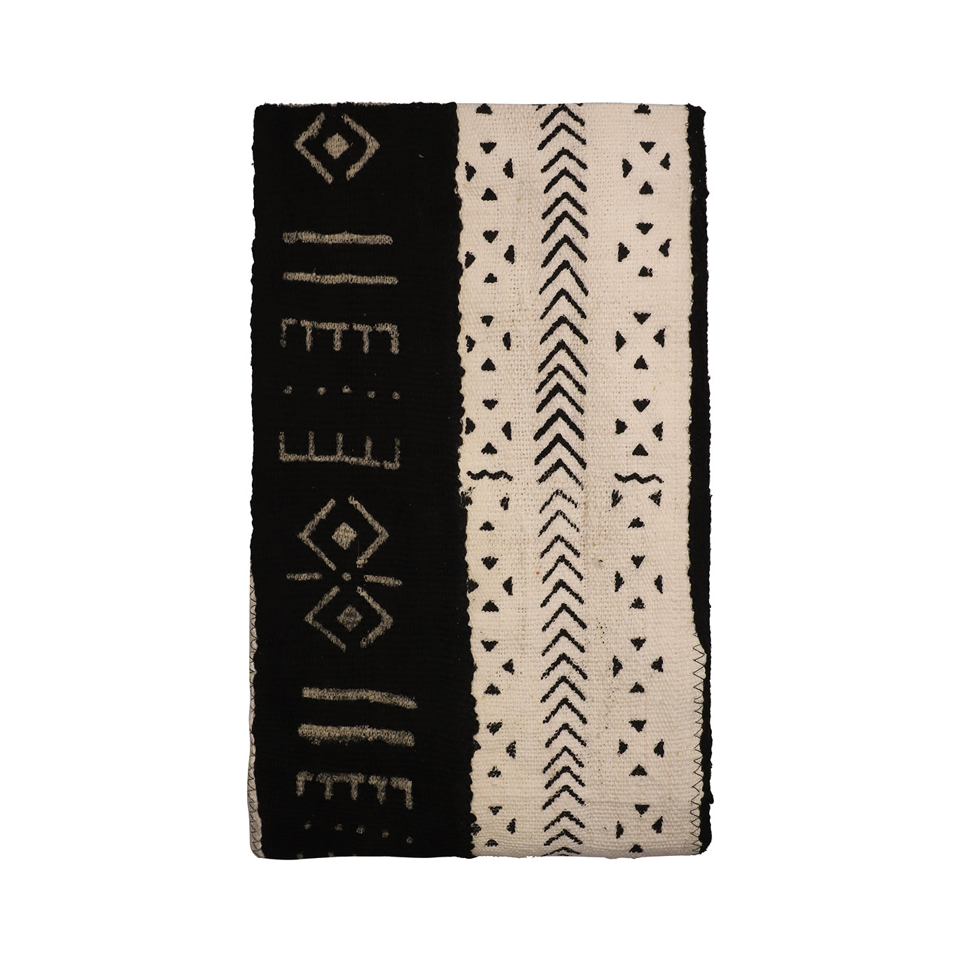 Mud Cloth Textile | Stripes Black & White-10